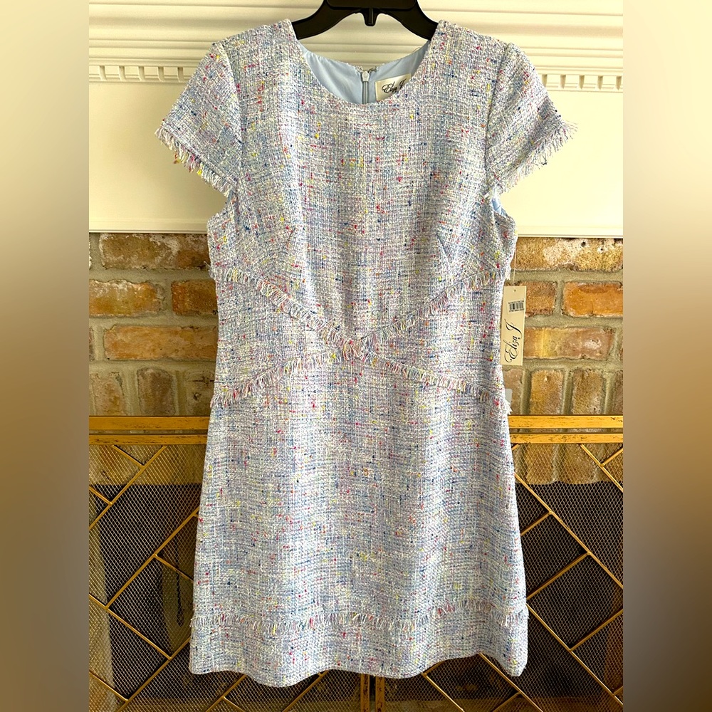 Eliza J Sheath Tweed Dress. Size 10 NWT